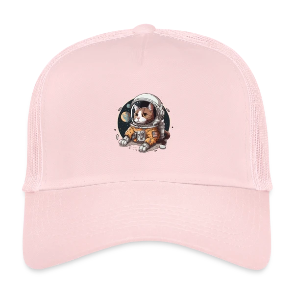 Chat Cosmonaute Aventure Spatiale sur Casquette trucker