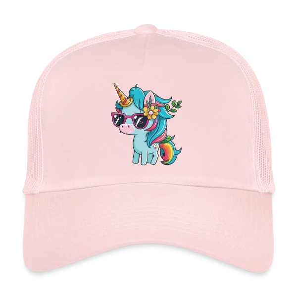 Licorne Cool Lunettes sur Casquette trucker