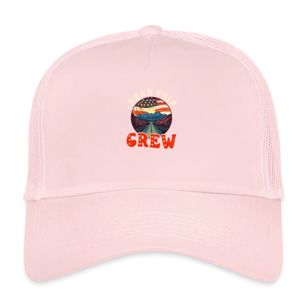 Équipe Road Trip Américain sur Casquette trucker