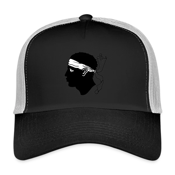 Profil Tête de Maure Corse sur Casquette trucker
