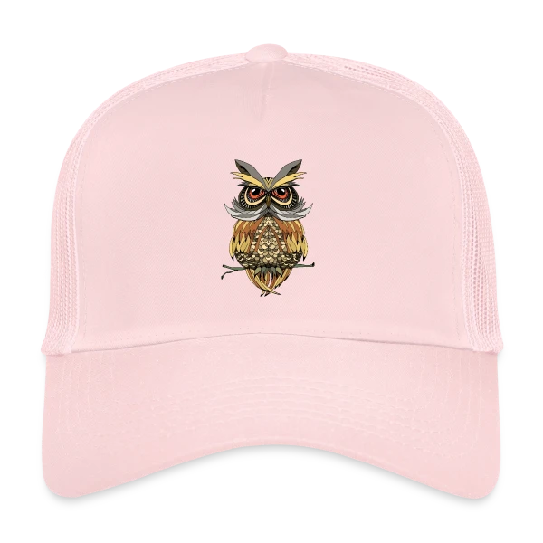 Hibou Majestueux Stylisé sur Casquette trucker