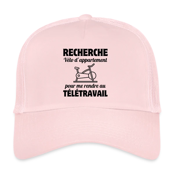 Humour Télétravail : La Vie au Bureau à Distance sur Casquette trucker
