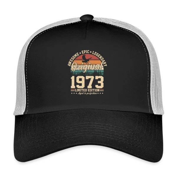 Légende Vintage 1973 sur Casquette trucker