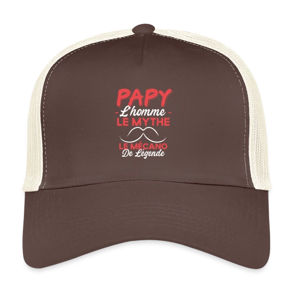 Papy Mécanicien de Légende - Humour Cadeau Passion Moteur sur Casquette trucker