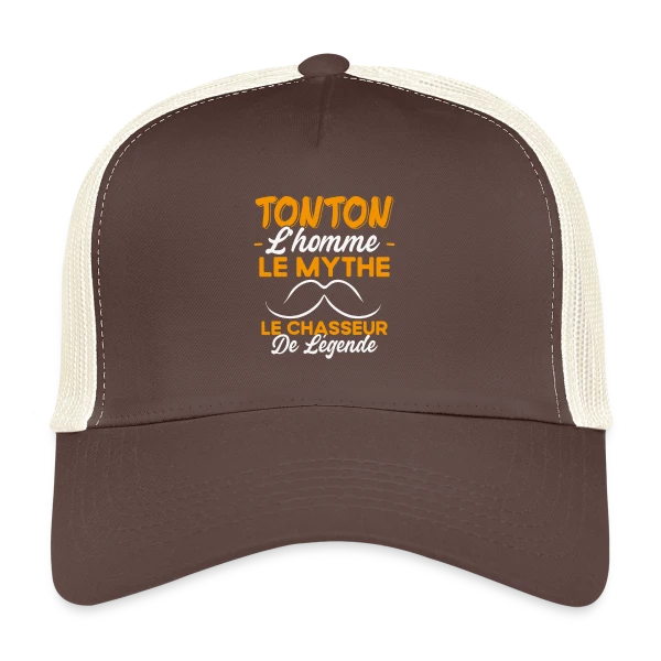 Tonton Le Chasseur de Légende - Cadeau Humour sur Casquette trucker