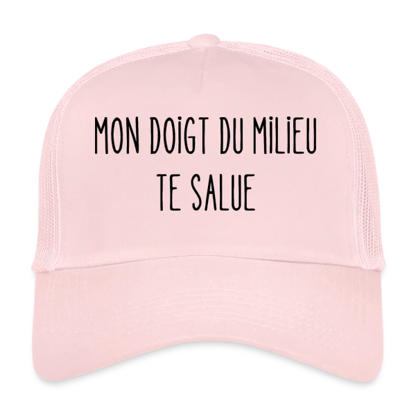 Mon Doigt du Milieu Te Salue sur Casquette trucker