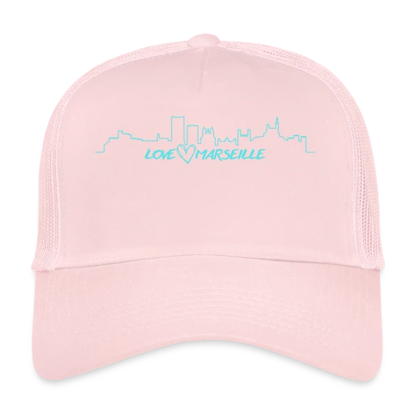 Skyline Marseille Amour sur Casquette trucker