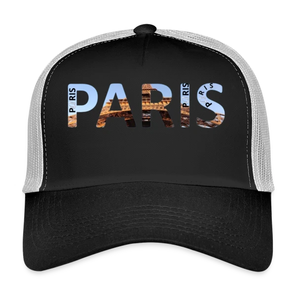 Paris Tour Eiffel sur Casquette trucker