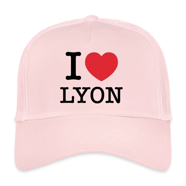 J'aime Lyon Classique sur Casquette trucker