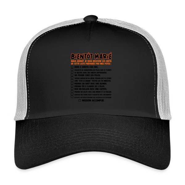 Défis EVG Futur Marié sur Casquette trucker