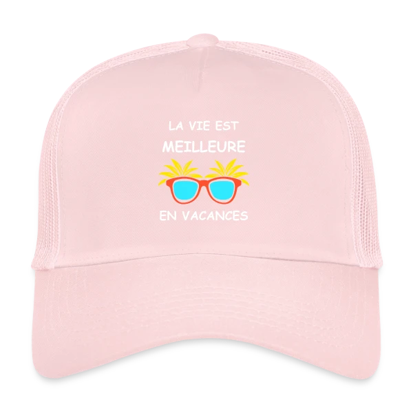 Lunettes Tropicales Soleil sur Casquette trucker