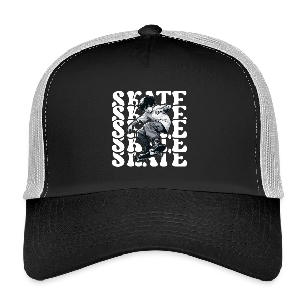 Jeune Skater Manga Urbain sur Casquette trucker
