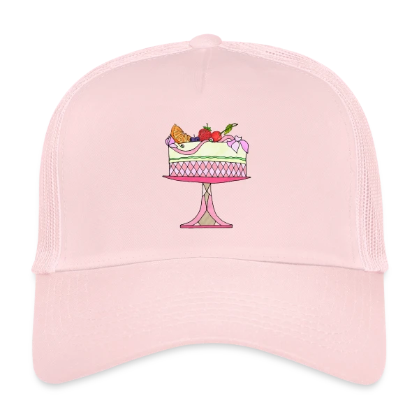 Gâteau d'Anniversaire Célébration sur Casquette trucker
