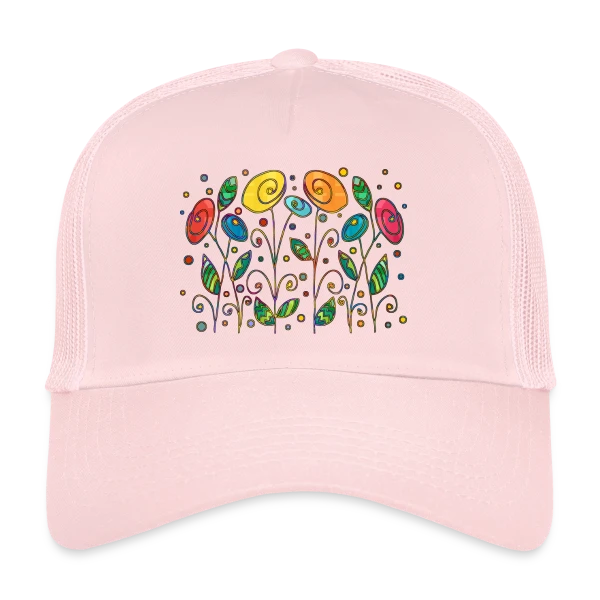Fleurs Éclatantes sur Casquette trucker