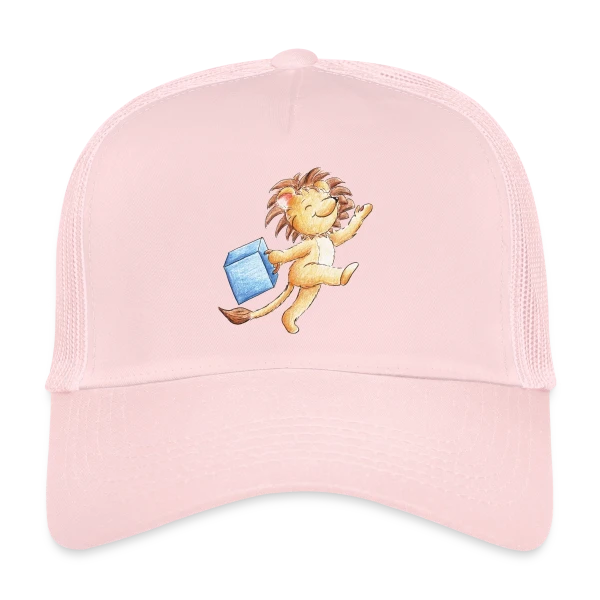 Lion Voyageur Joyeux sur Casquette trucker