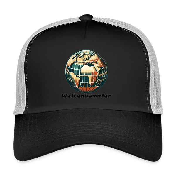 Globe Vintage Explorateur sur Casquette trucker