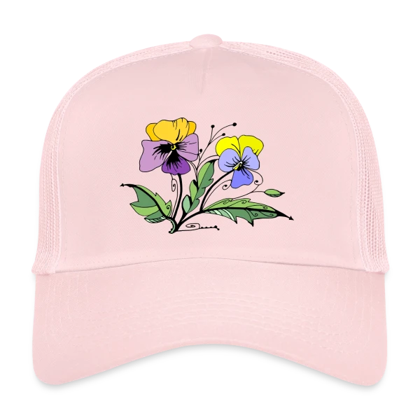 Éclat Floral sur Casquette trucker