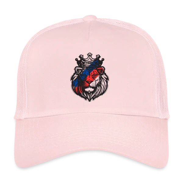 Lion Lyonnais Couronné OL sur Casquette trucker
