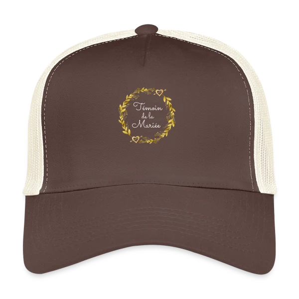 Témoin de la Mariée : T-shirt EVJF pour Demoiselle d'Honneur sur Casquette trucker