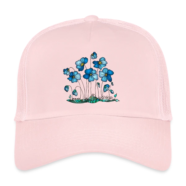 Harmonie Florale sur Casquette trucker