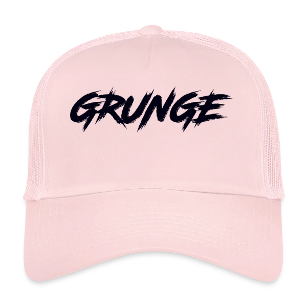 Typographie Grunge Brossée sur Casquette trucker