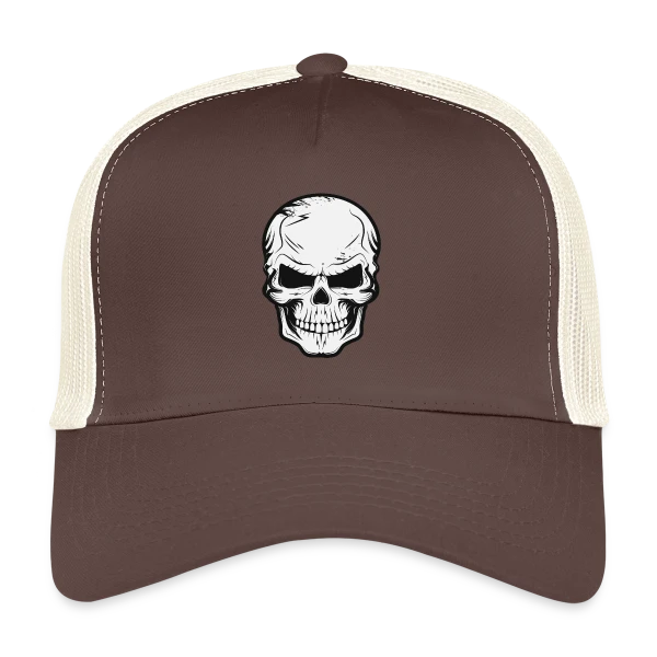 Crâne Sinistre et Malicieux sur Casquette trucker