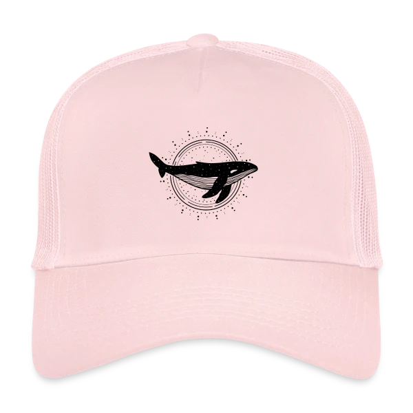 Esprit des Eaux : Baleine Protectrice sur Casquette trucker