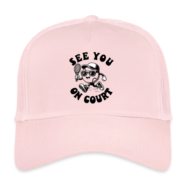 Rendez-vous sur le Court : Design Tennis sur Casquette trucker