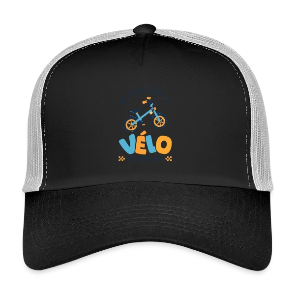 "Né pour le Vélo avec Papy" sur Casquette trucker