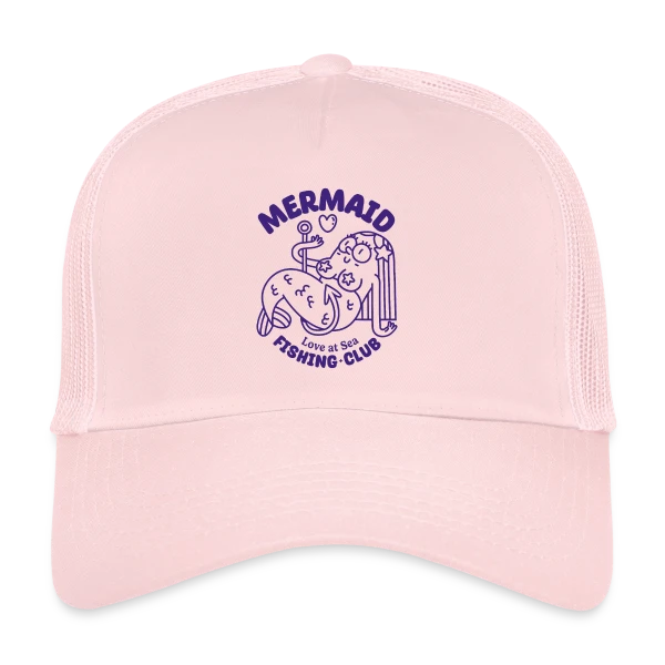 Club de Pêche Sirène Amour sur Casquette trucker