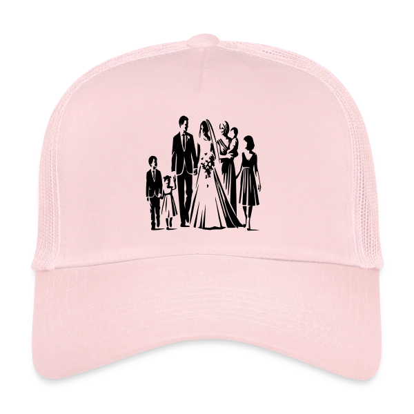 Mariage et Fête sur Casquette trucker