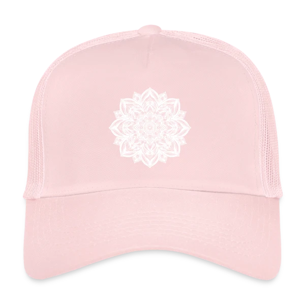 Mandala Floral Yoga sur Casquette trucker