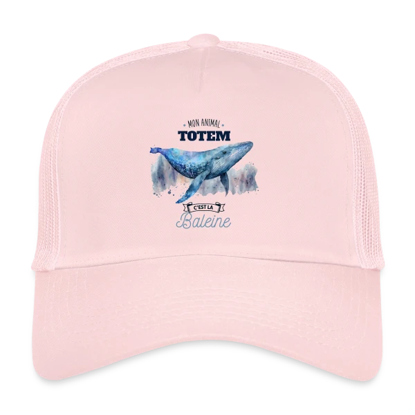 La Baleine, Mon Animal Totem sur Casquette trucker