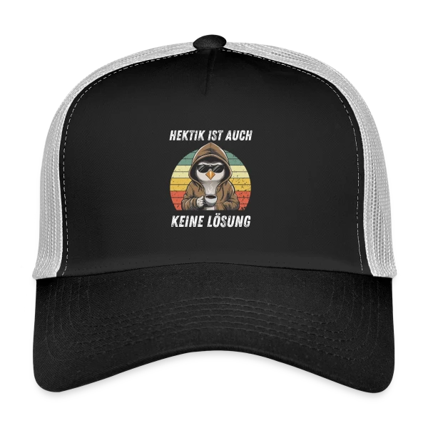 Hibou Cool Café Rétro sur Casquette trucker