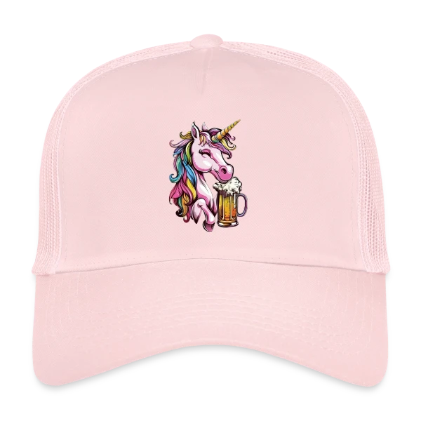 Licorne Bière Festive sur Casquette trucker