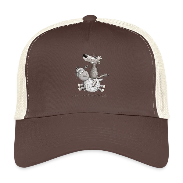 Loup Cavalier & Mouton Rigolo sur Casquette trucker