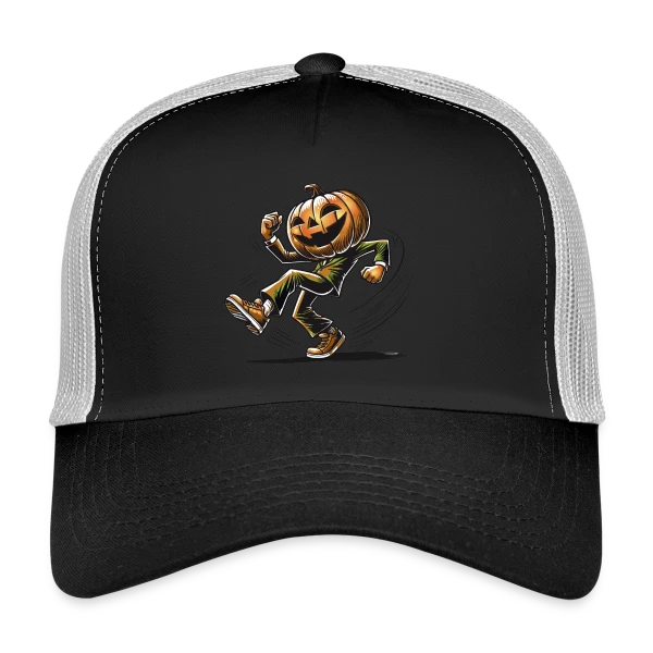 Citrouille Dansante: Humour d'Halloween sur Casquette trucker