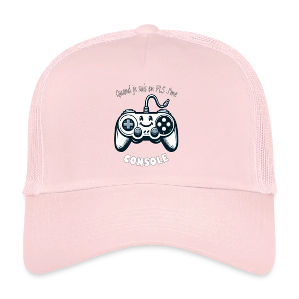 Joystick Souriant Rétro Gaming sur Casquette trucker