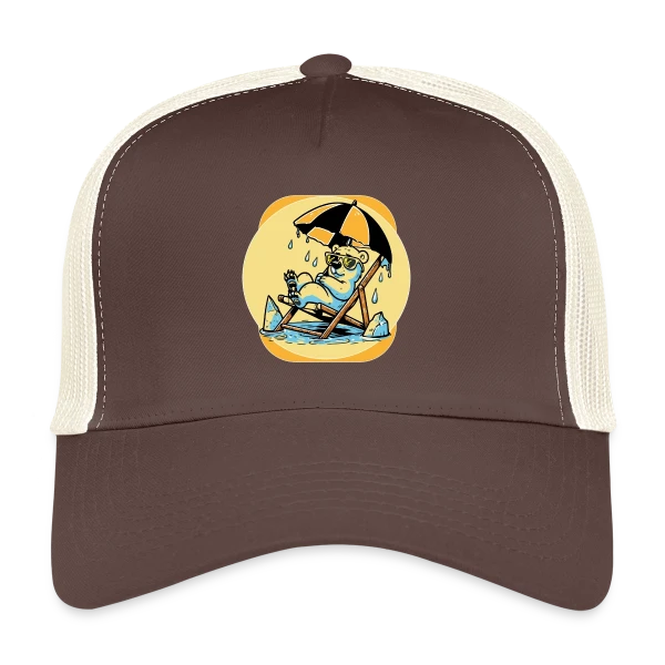 Ours Polaire : Alerte Climatique Stylée sur Casquette trucker