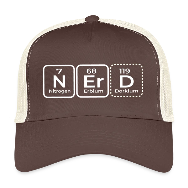 Élément Scientifique : Le Look Geek Chic sur Casquette trucker