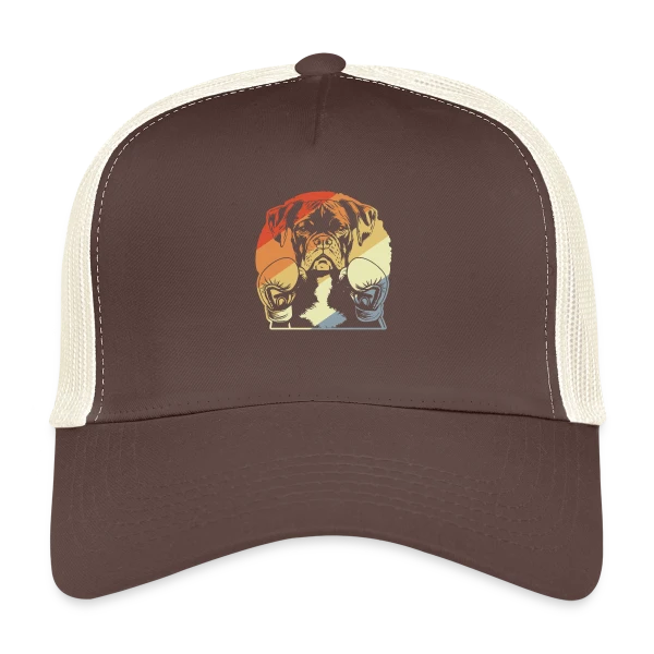 Boxer Rétro Boxeur sur Casquette trucker