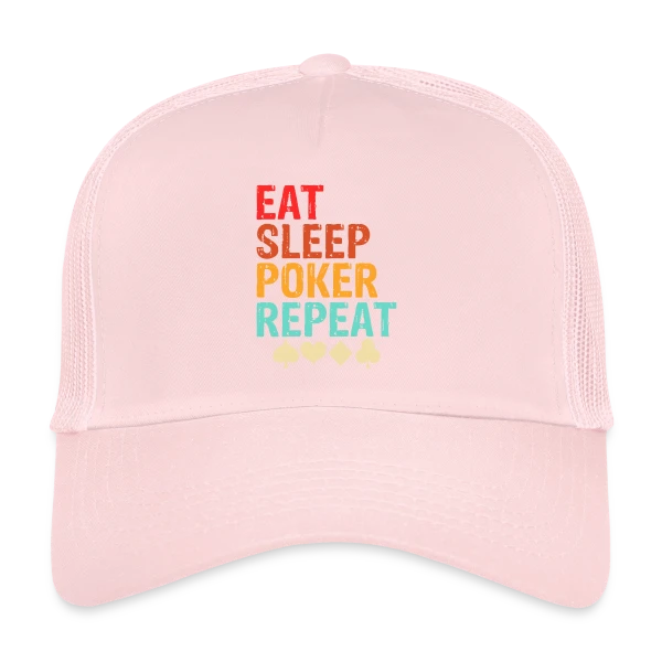 Poker Joueur et Humour sur Casquette trucker