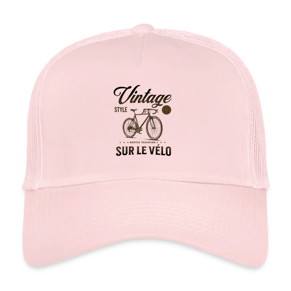 Passion Vélo Vintage Élégance sur Casquette trucker