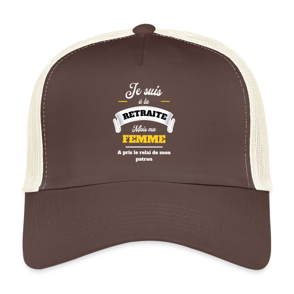Retraite Humoristique pour Homme sur Casquette trucker