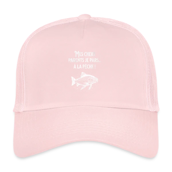 Humour Pêche : La Truite Élégante sur Casquette trucker