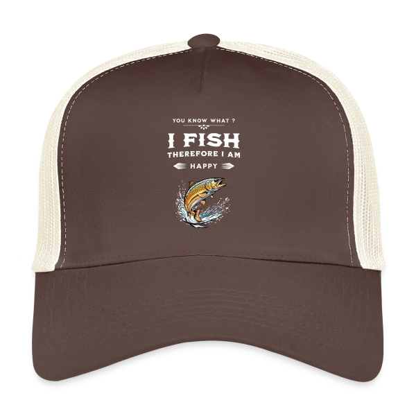 Pêche & Humour : Design Naturel sur Casquette trucker