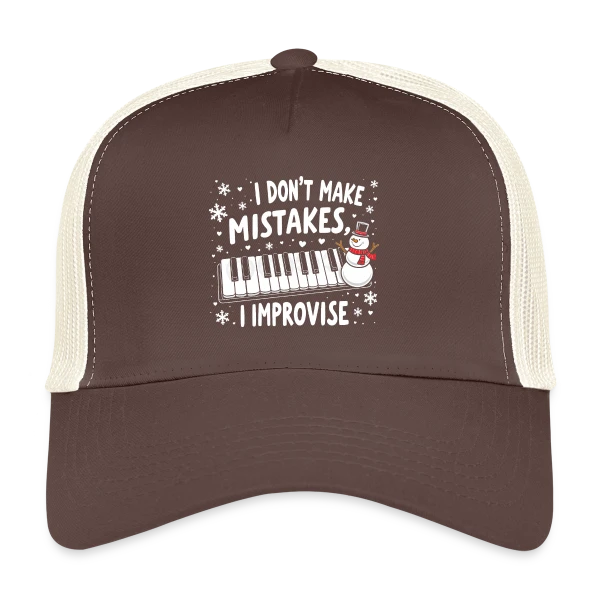 Pianiste Humour - Je n'fais pas d'erreurs, j'improvise sur Casquette trucker