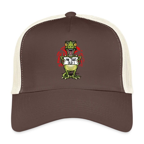 Vieux Comme un Dino sur Casquette trucker
