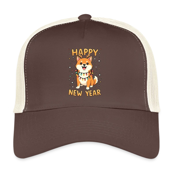 Shiba Inu Lumières de Noël - Fêtes de Fin d'Année sur Casquette trucker