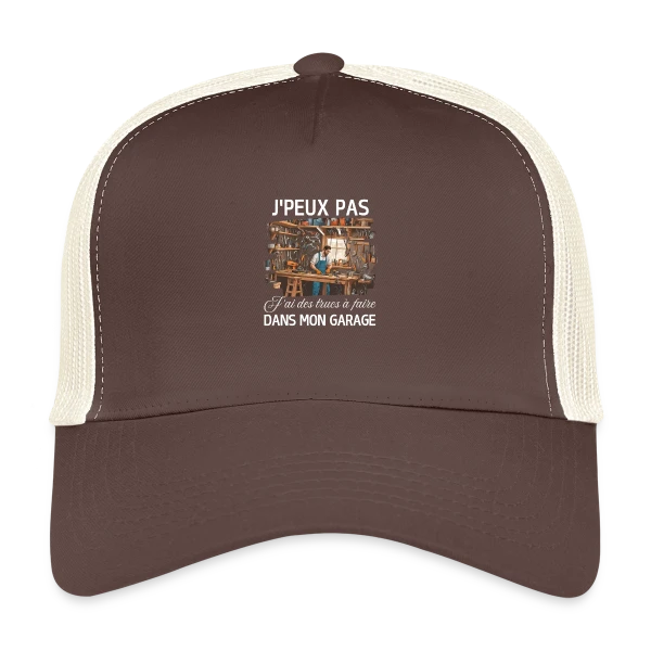 Humour Bricoleur - J'peux Pas J'ai Garage sur Casquette trucker